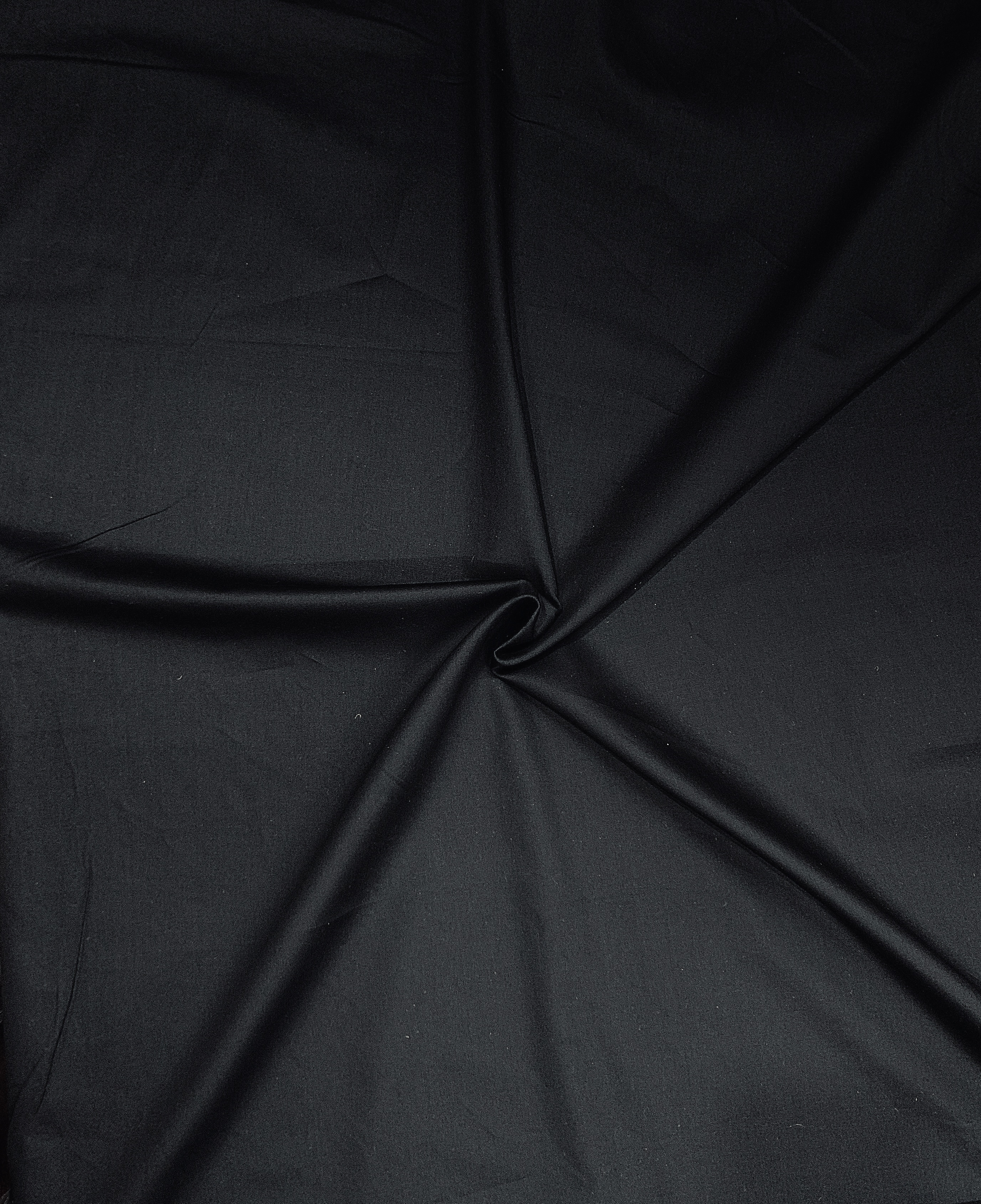 English Cotton  Kurta Pajama Fabric Black