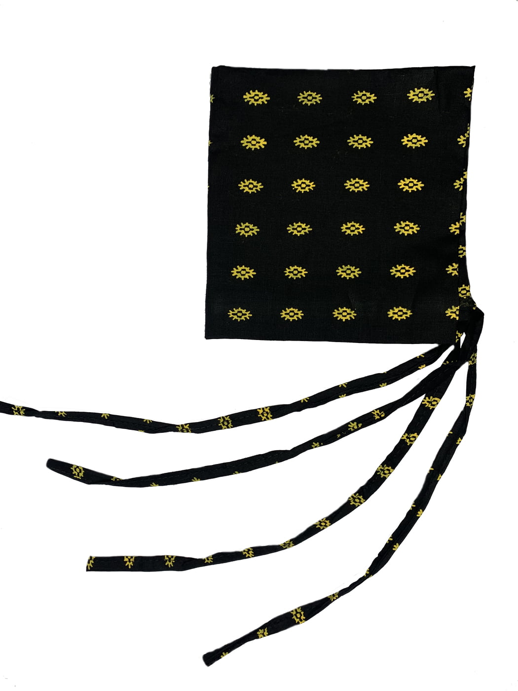 Printed Dori Patka  Black 1