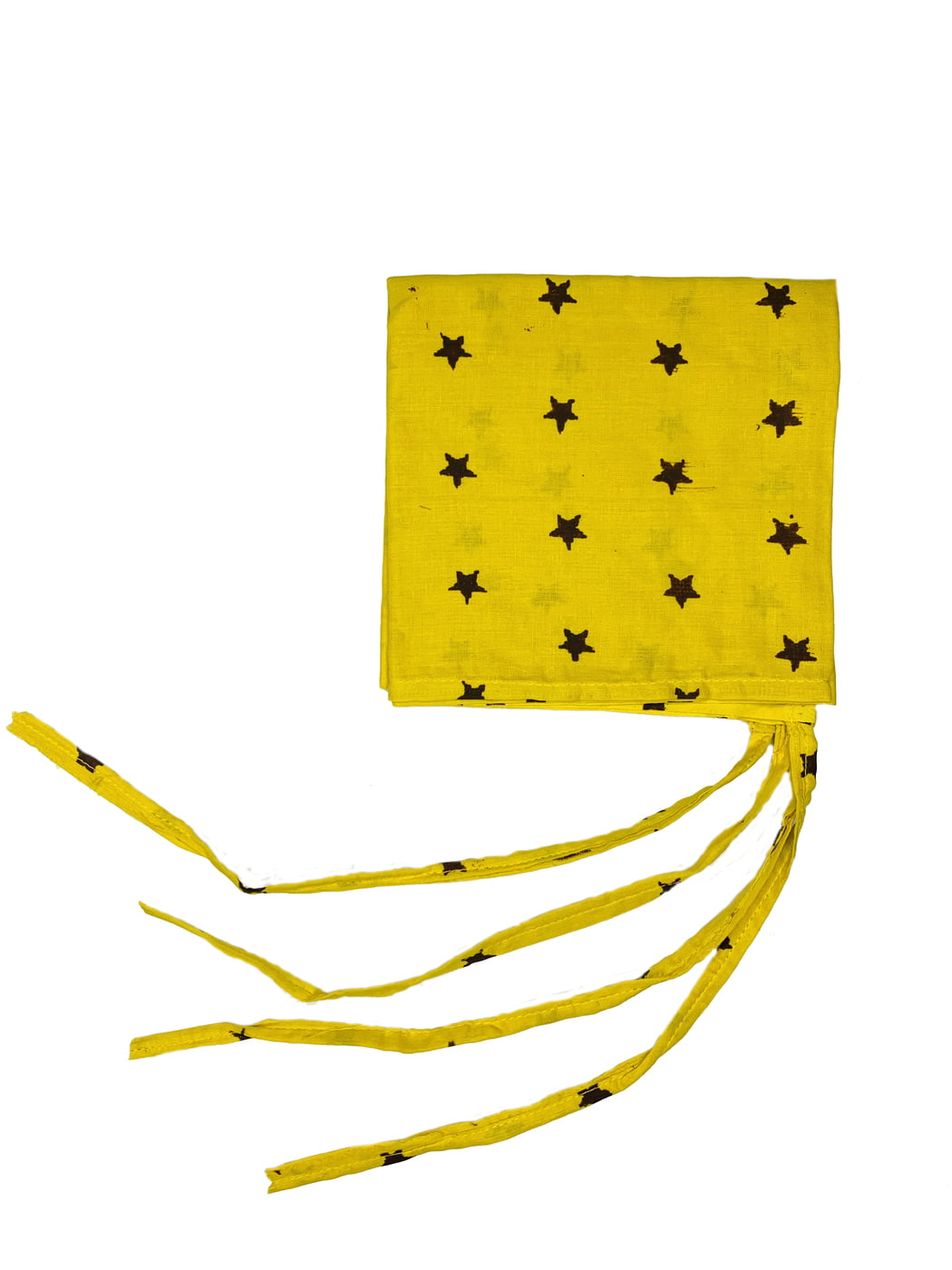 Printed Dori Patka Yellow